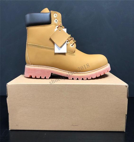 

men women classic s waterproof casual martin boot high cut snow boots hiking sports trainer shoes sneakers with box2460210, Black