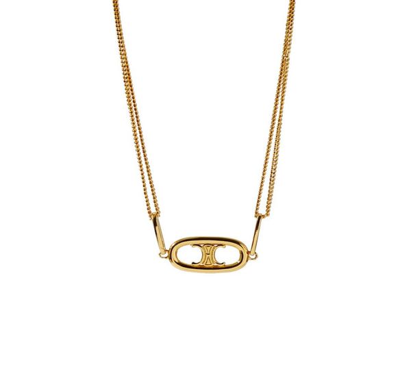 

2020 european and american style women necklace designer jewelry fashion designer necklace cuban link chain gold joye3486529, Silver