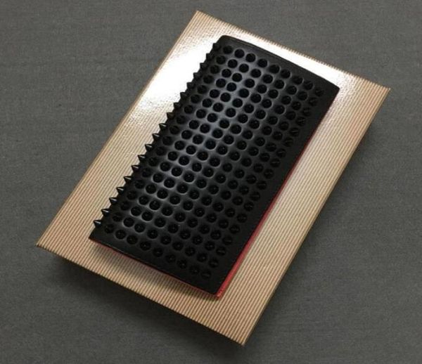 

style wallets panelled paloma l leathers wallet clutch women patent real leather mixed color rivets bag clutches lady long purses 5973700, Red;black