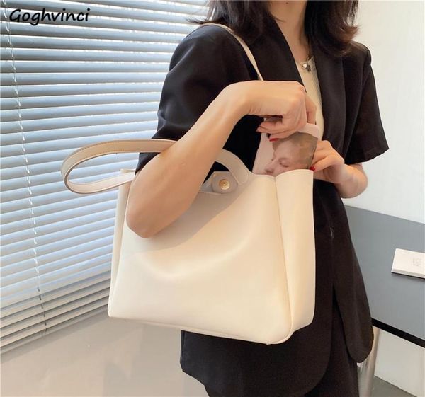 

evening bags simple solid underarm shoulder women chic korean large capacity tote bag tender handbag office ladies advanced pu lea6969307