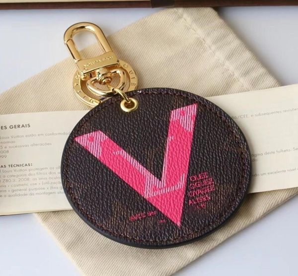 

luxury brand key wallet classic circle letter keychain women men car keychain famous designer shoulder bag crossbody totes 2695425, Red;blue