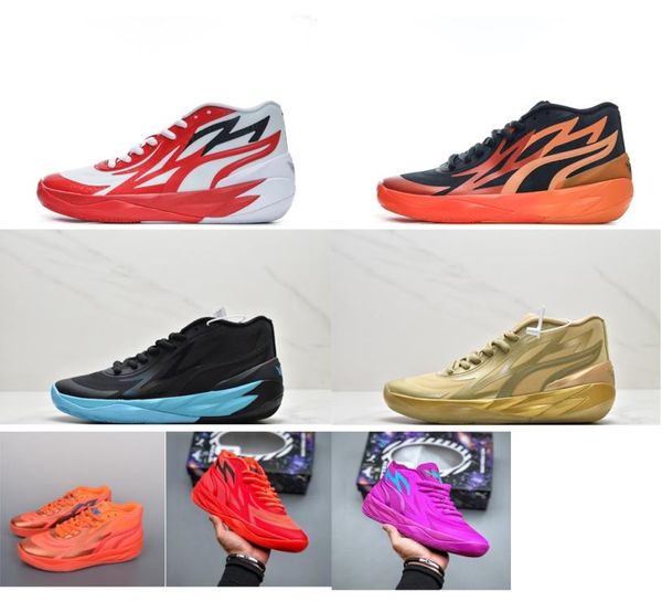 

mens lamelo ball mb 02 basketball shoes melo purple gold brown black blue red bred green christmas halloween sneakers tennis with 9893665