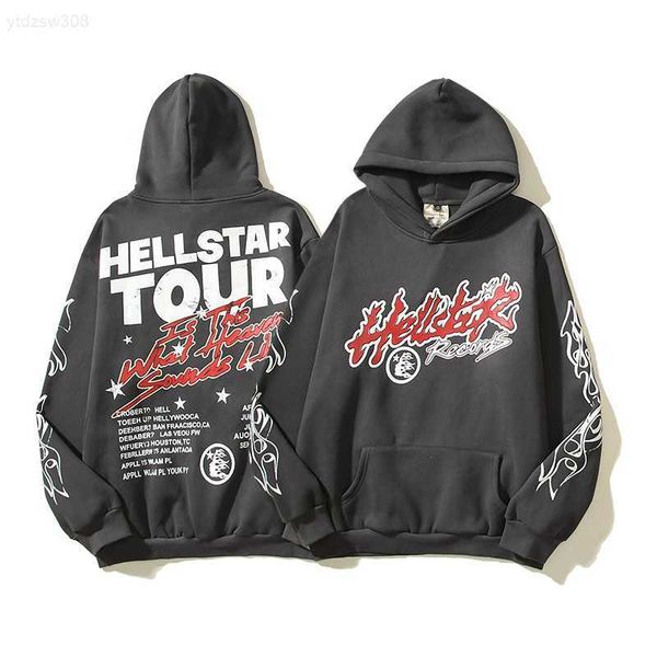

designer hoodie hellstar men pullover spiderweb star flash long sleeve street hip-hop sweatshirts blue red grey black white yoga vintage hoo