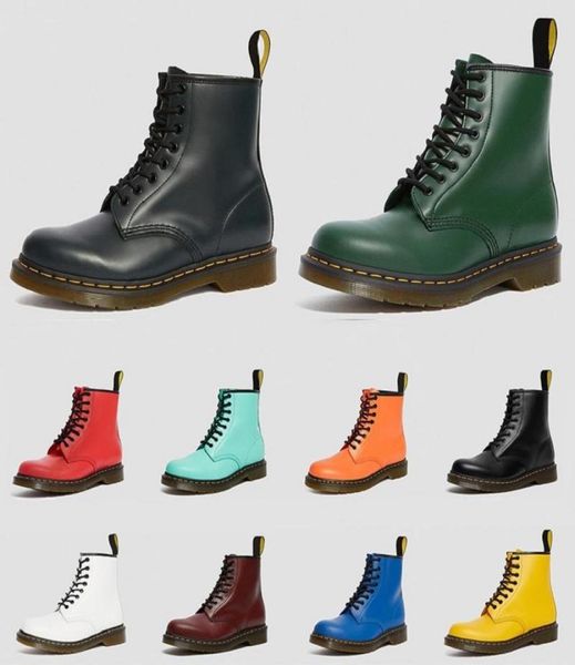 

dr martins 2976 leather fur womens boots 1460 winter snow booties doc shoes martin sneakers triple black white red men women boot 7384411