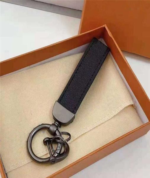 

brand designer keychain cartoon calf pu leather keychains in 4 colors portachiavi for mens and women classic key ring car pendant7454787, Silver