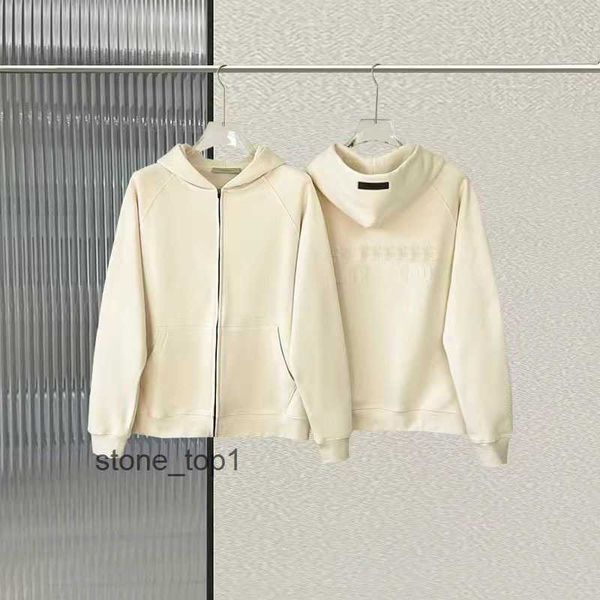 

essent 2023 ess hoodie designer mans loose essen zipper hoodie black white hoodieessential classic casual style essentialclothing men europe
