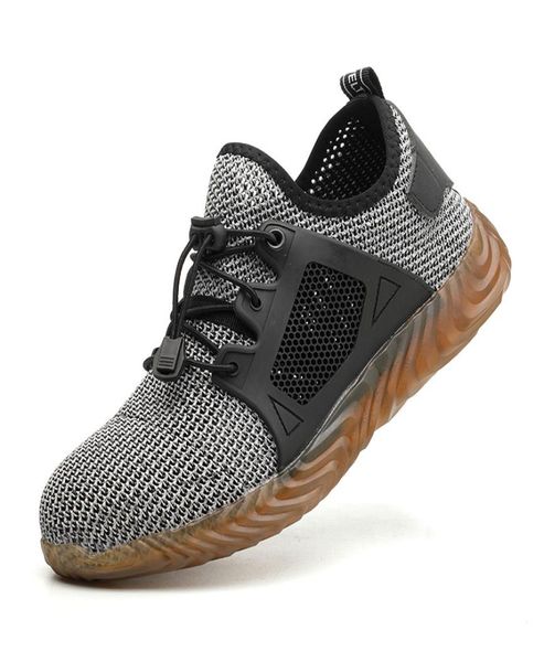 

indestructible ryder shoes men and women steel toe cap work safety shoes punctureproof boots lightweight breathable sneakers5234478, Black