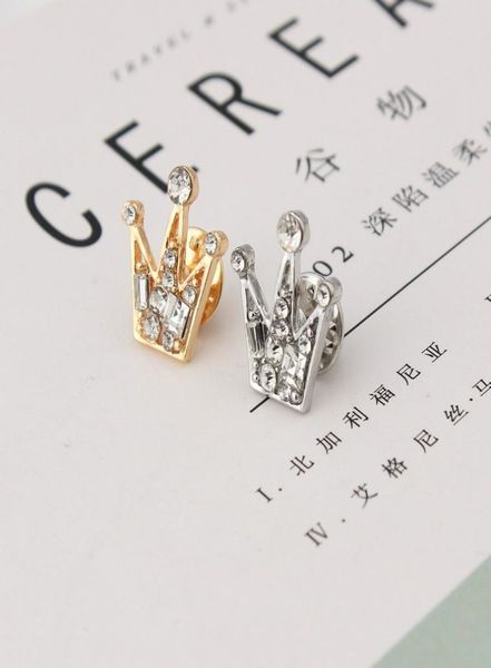 

full diamond crystal mini small crown brooch wedding party beauty suit dress shirt shirt brooch valentine039s day gift3914713, Gray