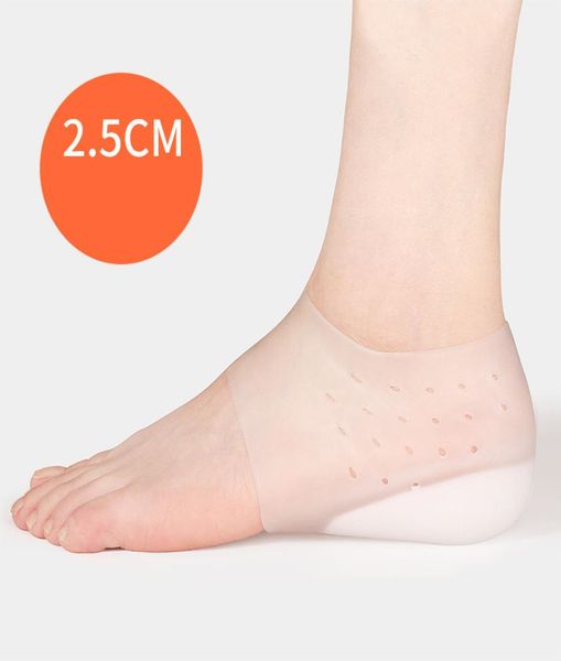

2021 invisible socks inner heightening insole silicone medical examination bionic internal protection accessories6294092, White;pink