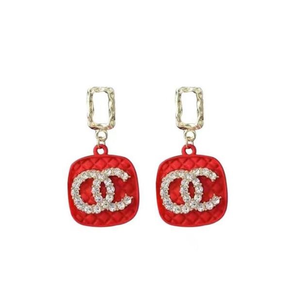 

designer earrings stud brand 18k gold plated designers geometry letters fashion women crystal earring wedding party jewerlry class2169181, Golden;silver