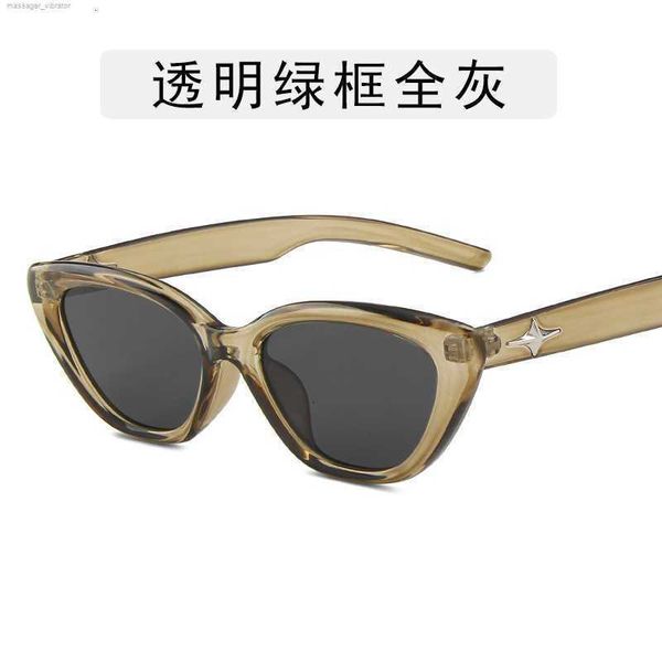 

frame cat's eye star small sunglasses female ins street shoot hip hop couple spicy girl plain male wm9q 3 8c5j, White;black
