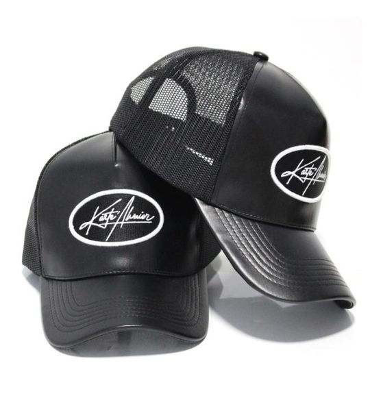 

new trends black custom 5 panel pu leather mh trucker caps hats wholale8652192, Blue;gray