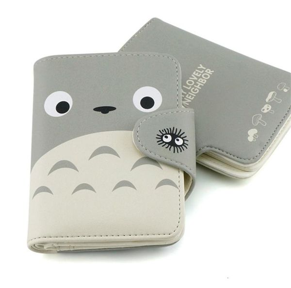 

my neighbor totoro wallet lovely cat japanese anime pu leather short purse hasp ladies wallet kawaii card holder for students2292965, Red;black