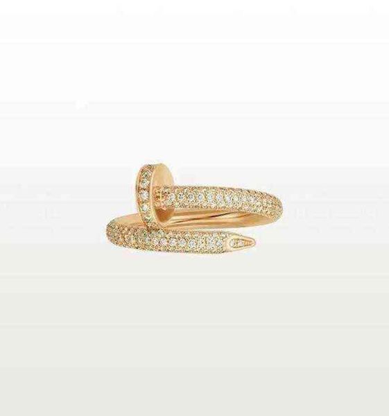 

2022 designer ring love ring men and women rose gold jewelry for lovers couple rings gift size 5114981592, Silver