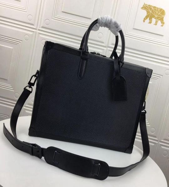 

m44952 soft briefcases luxurys fashion business document bag designers handbag trip outdoor men messenger bags totes classic shoul2191269