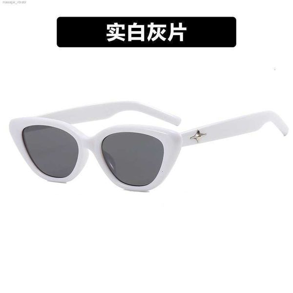 

sunglasses star cat's 2023 eye new network red trend fashion personality concave shape sun shade for women un1d qib4, White;black