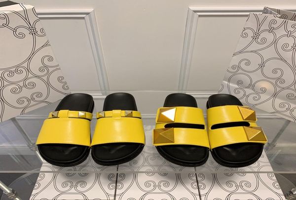 

sandals thick soled comfortable beach brand slippers new designers in summer popular gold sheepskin fashion flat heels gold sp9471276, Black