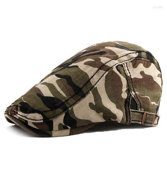 

berets painter caps for women british camouflage forward autumn winter designer men cotton flat peaked hat sboy cap wholeberet1504568, Blue;gray