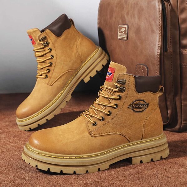 

6008 layer pig leather martin boots, high large toe shoes, cotton shoes, sports code men women outdoor sports running