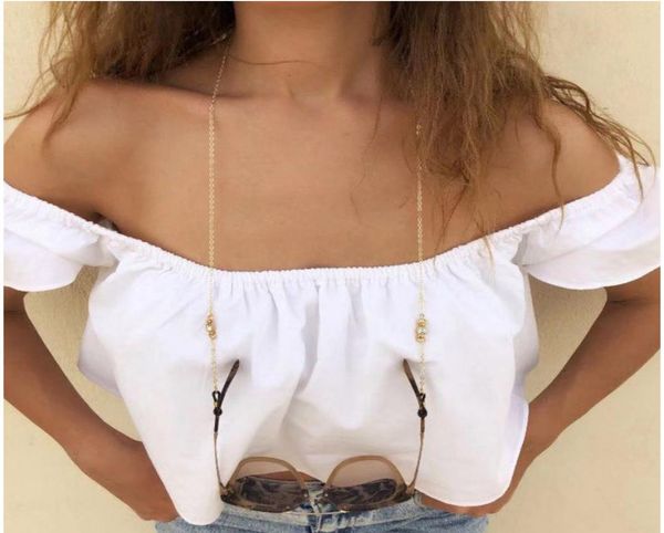 

eyeglasses chain round crystal charm o chain gold color plated white black silicone loops sunglasses accessory souvenir shop good2629664