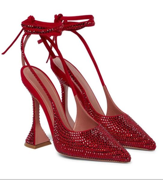 

bling crystal cup high heel slippers women red peep toe luxury rhinestone sandals summer party dress shoes for ladies8583988, Black