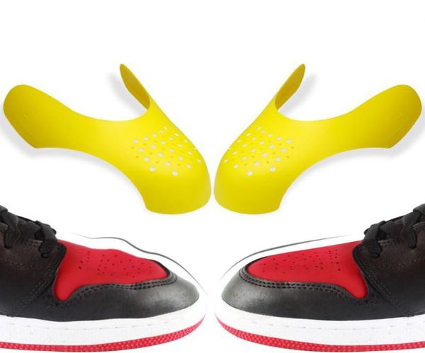 

anti crease toe caps protector adjustable size shoe tree support shoes stretcher lightweight keeping sneaker universal2310274, White;pink