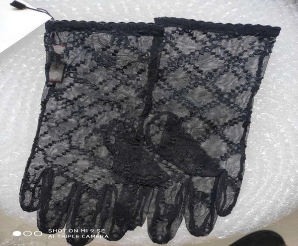 

women long lace bride bridal gloves wedding gloves crystals wedding accessories lace gloves for brides five fingerless wrist leng 9994110, Blue;gray