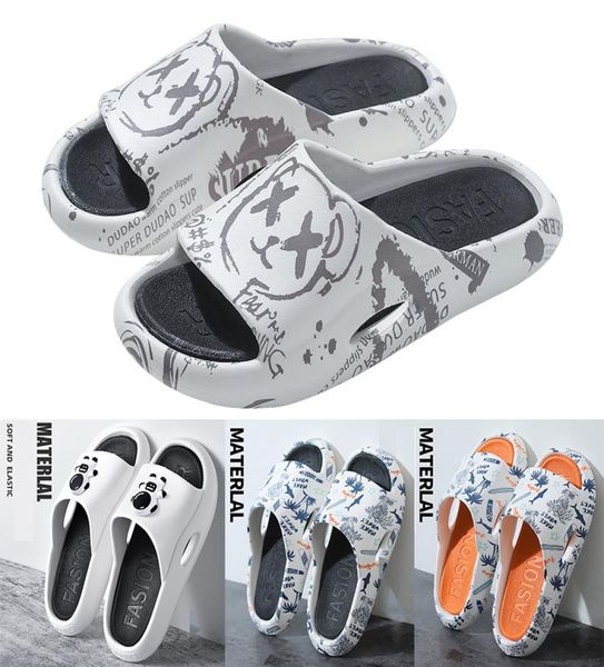 

fashion slippers for men women plateforme beach sandals materlal soft and elastic slipper outdoor jogging sandal classic shoe3467300, Black