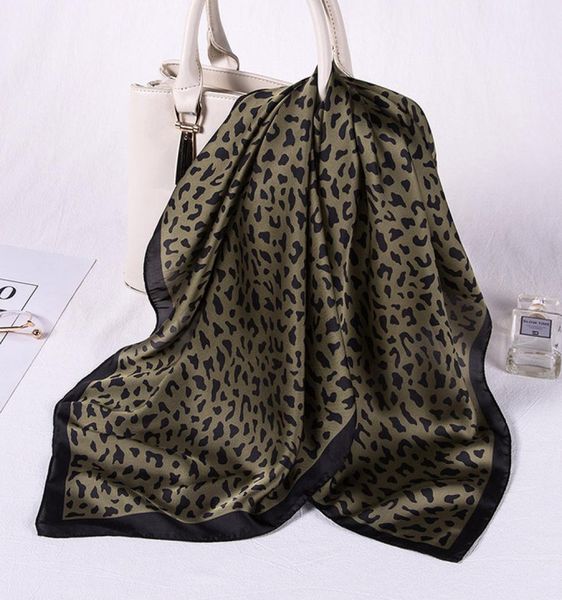 

women silk scarf square silk scarves neck leopard inss fashion neck hair scarfs men tie1592570, Blue;gray