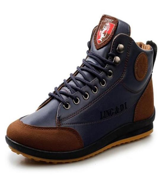 

retro men039s casual boots england highflat boots running boots shike362959731, Black