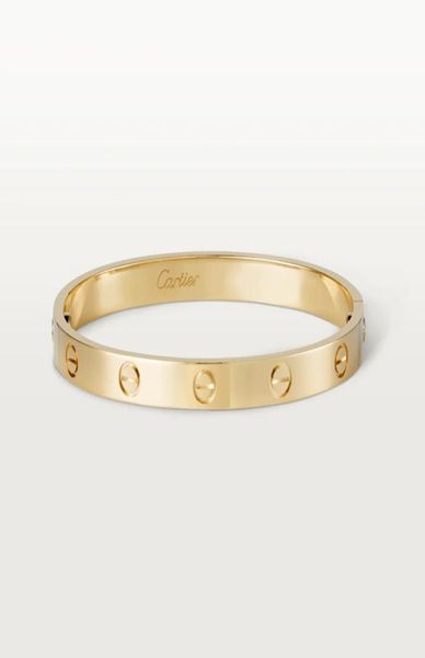 

high edition love bracelets bangles for women men gold silver rosegold color 316l titanium steel jewelry with key screwdriver 16cm4499162, Black