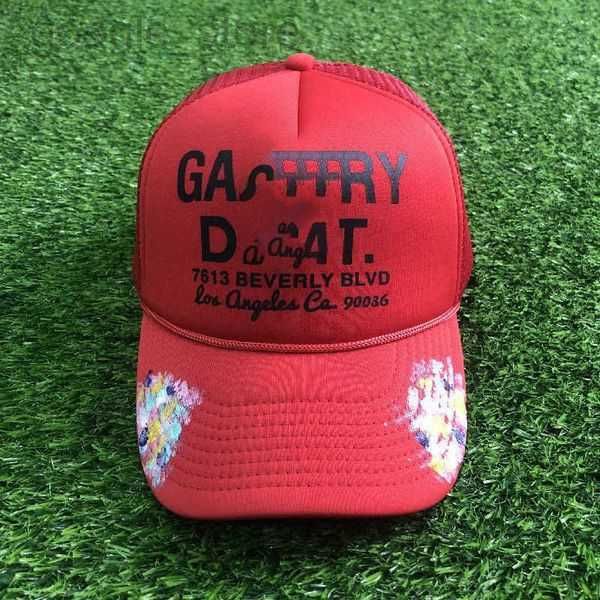 

designer galleryes caps ball capsamerican dept letter lanvins hat gp graffiti mesh truck driver high profile trendy baseball cap blue fashio, Blue;gray