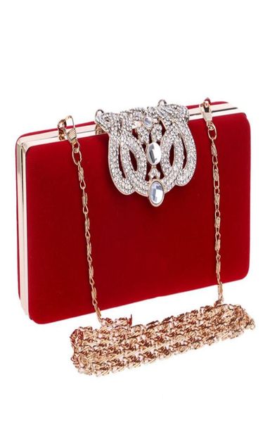 

crown rhinestones evening bags diamonds clutch wallet shoulder chain bag for wedding lady purse nightclub party date handbags9632226