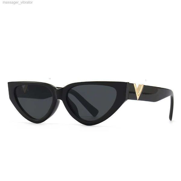 

zebra 2023 narrow sunglasses catwalk women's fashion street cat's eye dvzl 1975, White;black