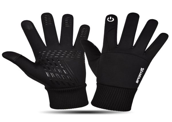 

new popular mens winter keep warm waterproof driving touchscreen gloves for gift8543887, Blue;gray