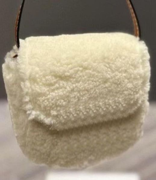 

women mini shoulder bags woman coin bag fashion pure white lamb hair crossbody mouth redbag evening party messenger wallet winter 4114229, Red;black