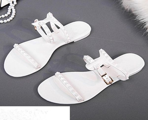 

sandals miaoguan simple women flip flops summer shoes black white beach woman flat jelly ladies4945295