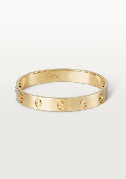 

high edition love bracelets bangles for women men gold silver rosegold color 316l titanium steel jewelry with key screwdriver 16cm4295285, Black