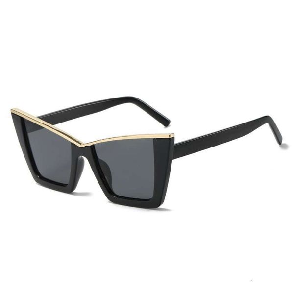 

style cat eye sunglasses trendy inns hi hop big rimmed glasses fashion woman, White;black