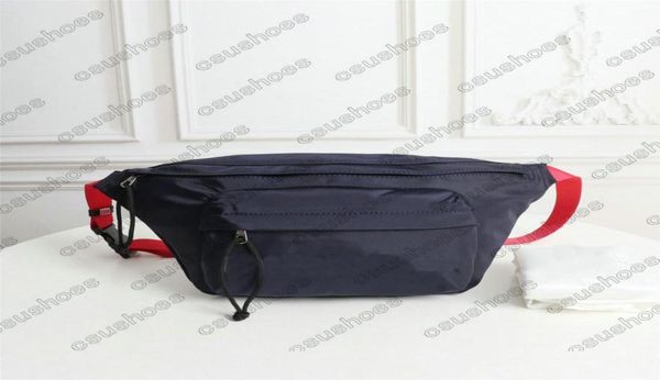 

paris nylon waist bags belt bag triple s wheel nylon black white mens womens waist pouch purse fanny pack bumbag cross body should1015565, Red;black