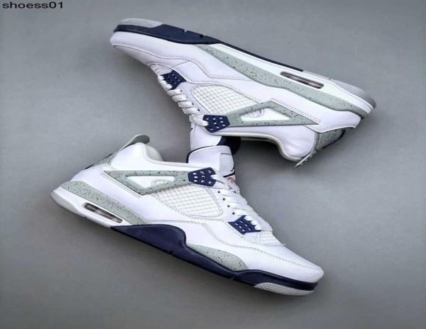 

superior quality new mj4 retro quotmidnight navyquot white blue midnight blue fashion retro basketball shoe5017157