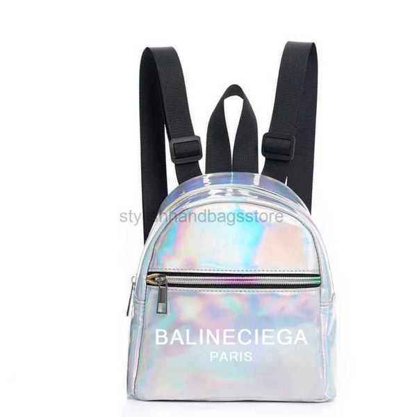 

totes mini holographic zip front backpack clear bag for women transparent bag stylishhandbagsstore15