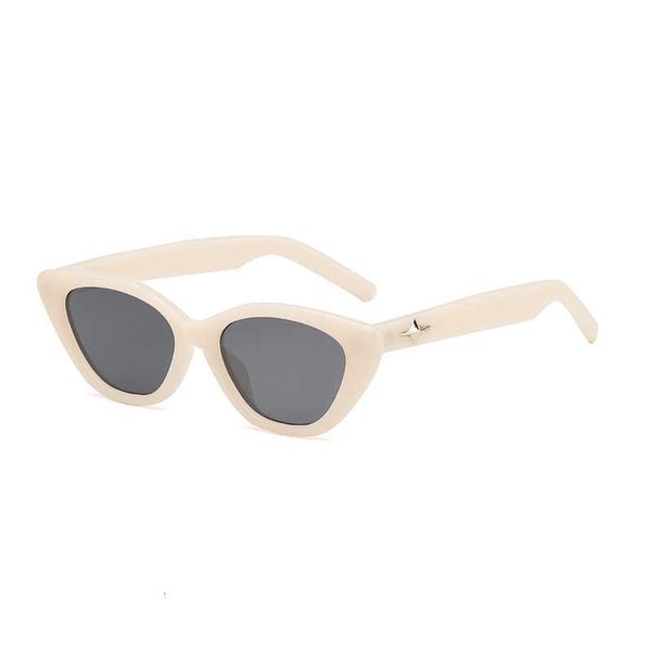 

gm cat's eye sunglasses for women summer 2023 new high-end anti uv strong light sun protection myopia glasses for men q41p, White;black