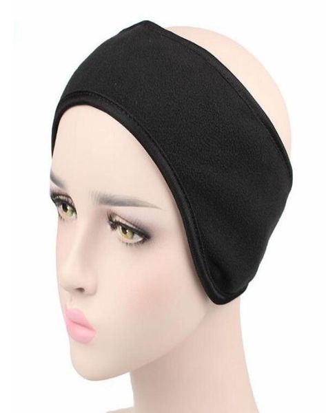 

2019 new fashion winter double deck ear muffs headband ear warmer polar fleece hair band skiing ear warmer outdoor 10pcs2218528, Blue;gray