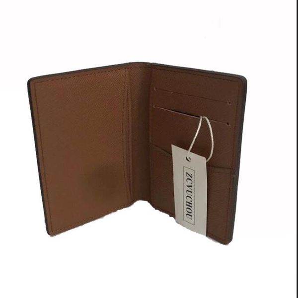 

2020 paris style classic famous men women famous genuine leather gy credit card holder mini wallet286v, Brown;gray