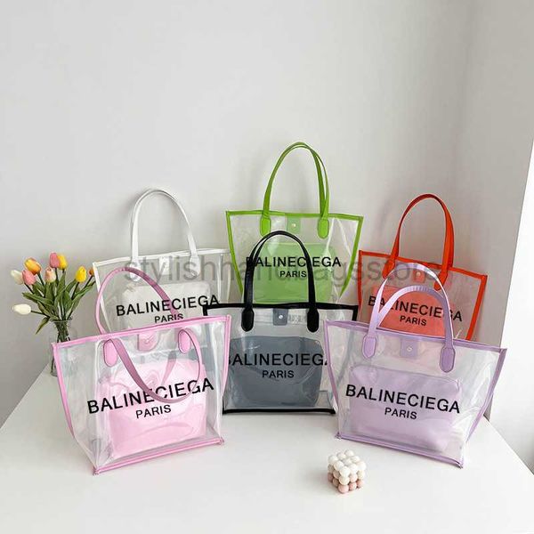 

handbag transparent bag stylish and versatile women's bag tote designer bag pvc bags t13stylishhandbagsstore