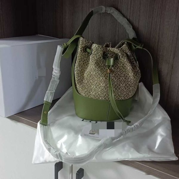 

bag loeweess bucket bag green 17 portable shoulder crossbody with box famous