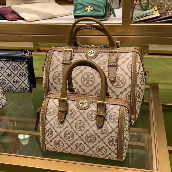 

fashion handbags designers torysburchs shoulderbags luxurys tb mini pillow bag flower jacquard crossbody handbag women's