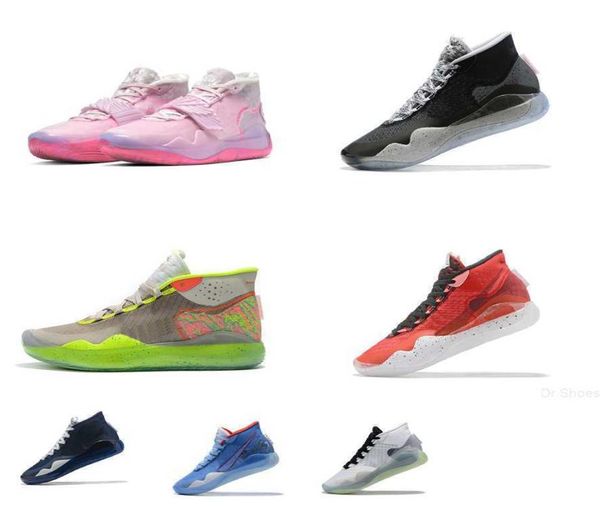 

womens kd 12 basketball shoes for kids kevin durant 12s xii aunt pearl pink blue gaze eybl red black white green sneakers tennis w9897525