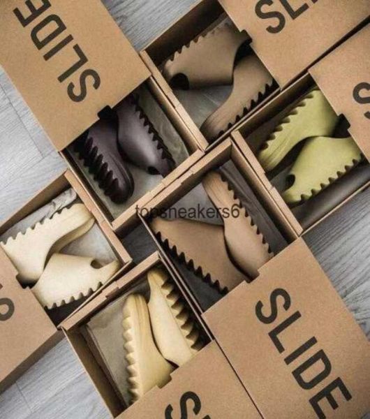 

with box 2022 bone mens women slippers sandals mxt moon gray mx carbon flax cream clay slides shoes eva rubber onyx ochre white pure 4623859, Black
